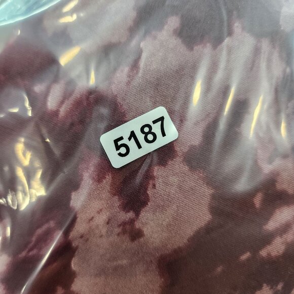 Womens Real Essentials Tie-Dye Burgundy Jogger Pants Elastic Waist Size 3X - Picture 11 of 11